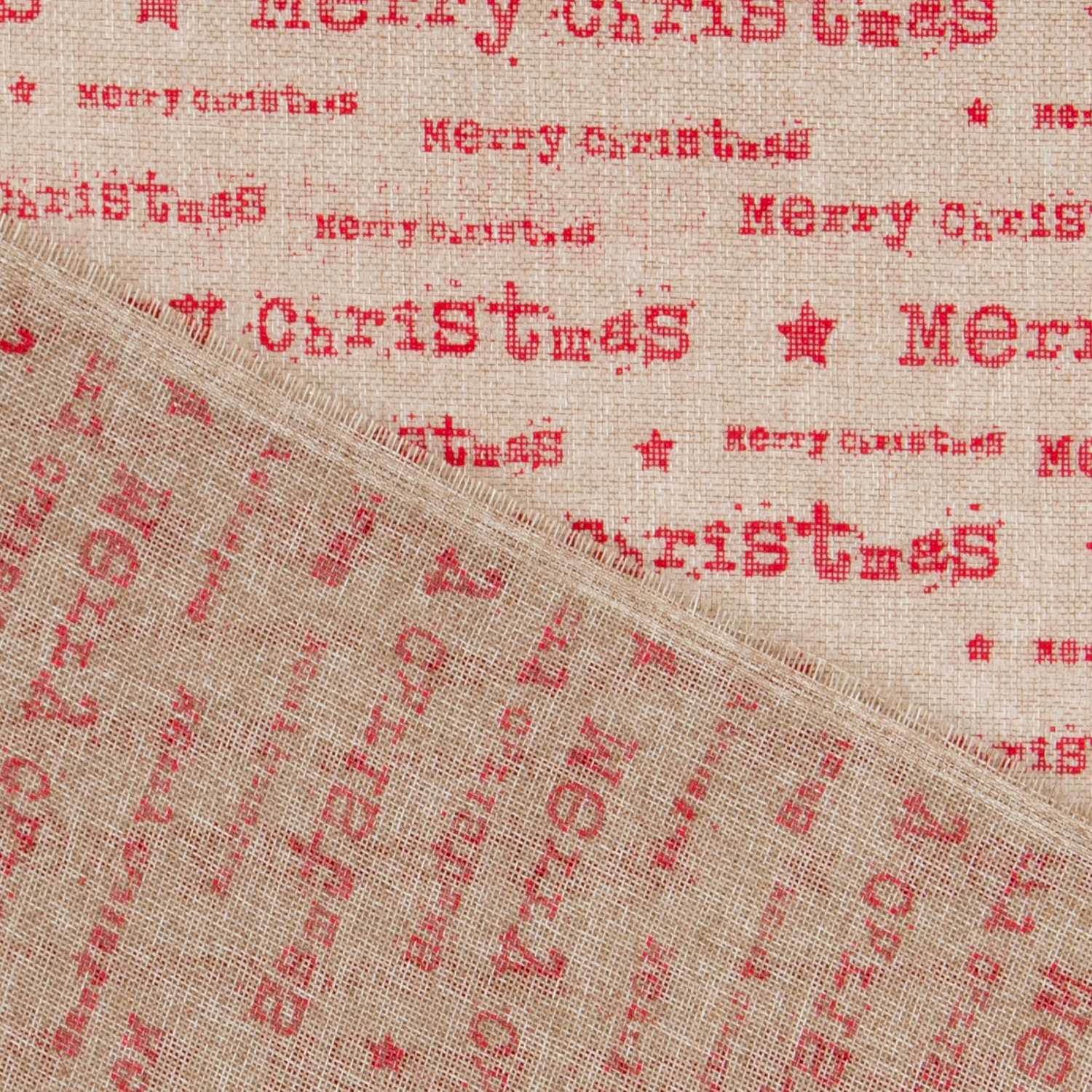 Tela Yute Decoración Letras Rojas - Ribes y Casals