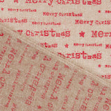 Tela Yute Decoración Letras Rojas - Ribes y Casals