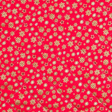 Tecido Acolchoado Natal Vermelho Estrelas Ouro - Ribes y Casals