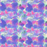 Popeline Viscose Flor Marmorizada Roxa - Ribes y Casals