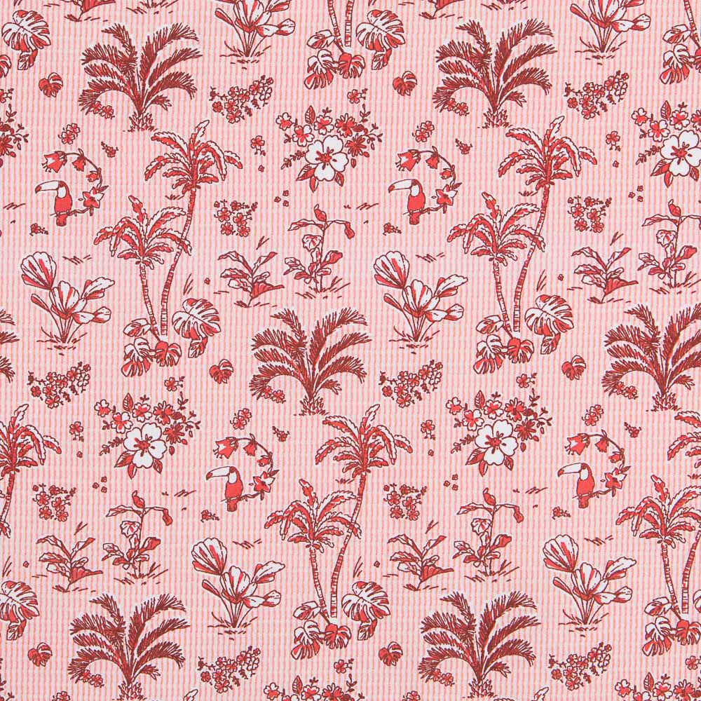 Algodão Popeline Vichy Tropical - Ribes y Casals