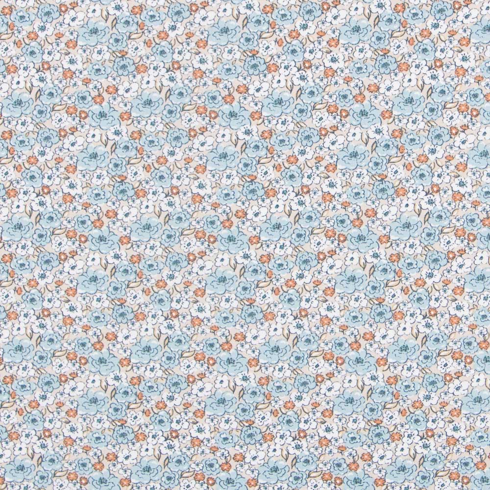 Algodão Romântico Azul - Ribes y Casals