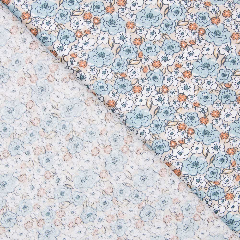 Algodão Romântico Azul - Ribes y Casals