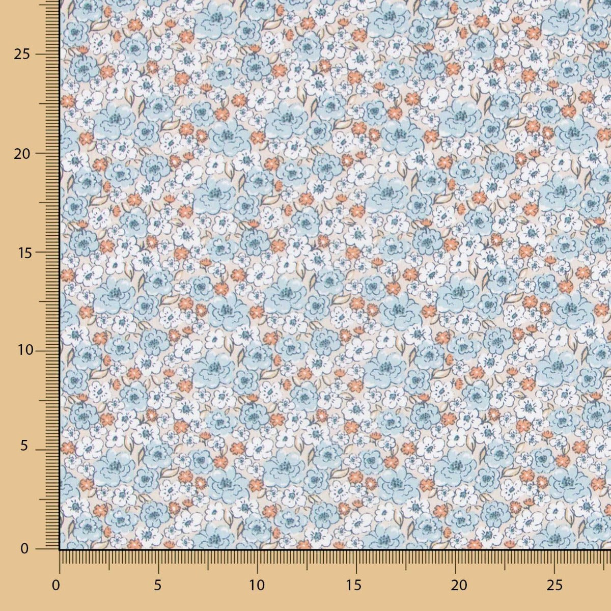 Algodão Romântico Azul - Ribes y Casals