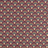 Algodão Leque Borgonha - Ribes y Casals