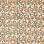 Algodão Popeline Floral Verde - Ribes y Casals