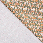 Algodão Popeline Floral Verde - Ribes y Casals