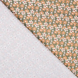 Algodão Popeline Floral Verde - Ribes y Casals