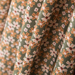 Algodão Popeline Floral Verde - Ribes y Casals