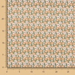 Algodão Popeline Floral Verde - Ribes y Casals