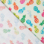 Algodão Popeline Ananás Verde - Ribes y Casals