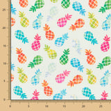 Algodão Popeline Ananás Verde - Ribes y Casals