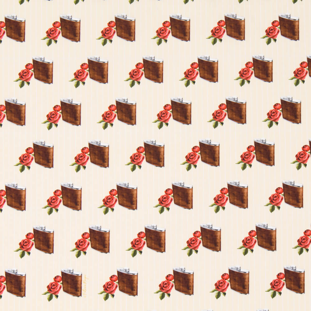 Popeline Cantil de Bolso Ecru - Ribes y Casals