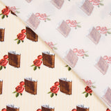 Popeline Cantil de Bolso Ecru - Ribes y Casals