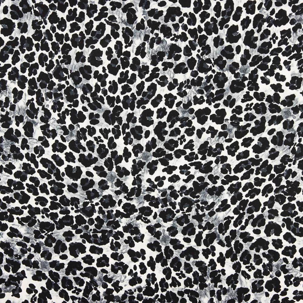 Georgette Leopardo Cinza - Ribes y Casals