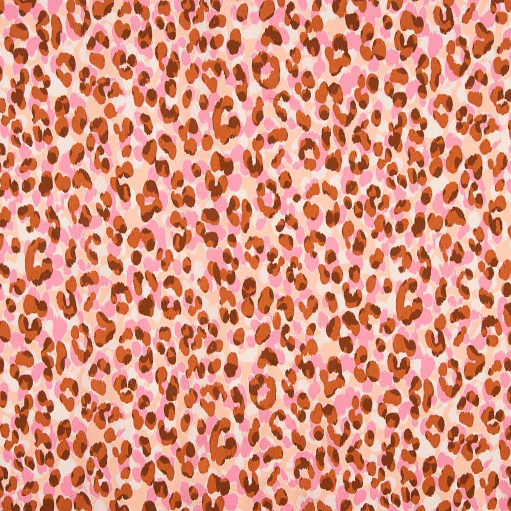Viscose Leopardo Rosa - Ribes y Casals