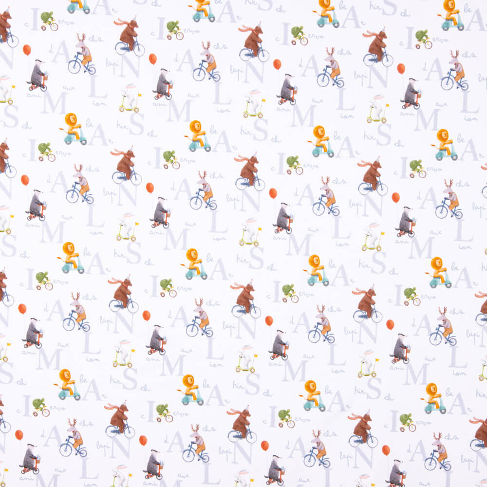 Malha de Algodão Infantil Alfabeto - Ribes y Casals