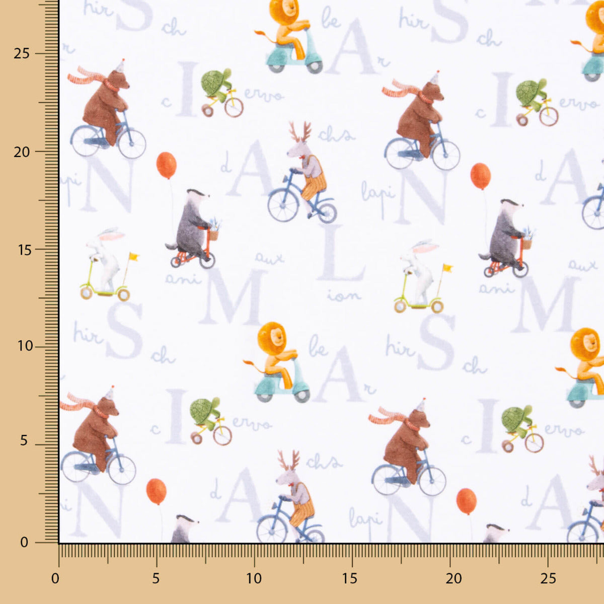 Malha de Algodão Infantil Alfabeto - Ribes y Casals