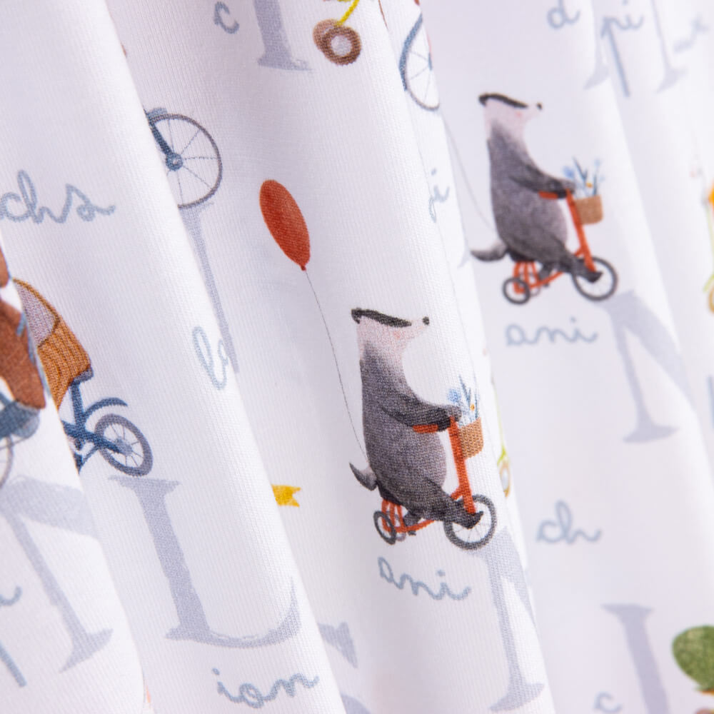 Malha de Algodão Infantil Alfabeto - Ribes y Casals