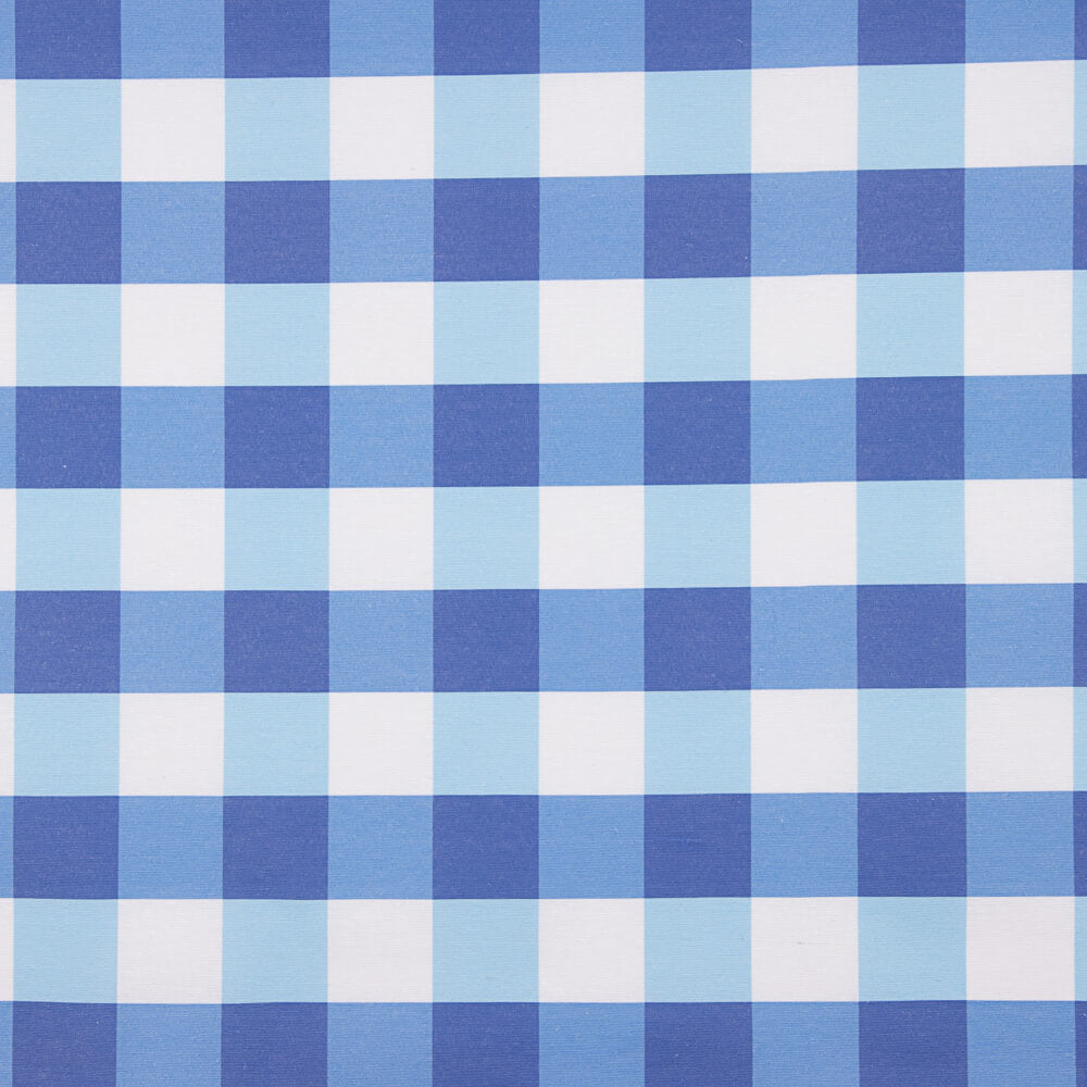 Toalha De Mesa Resinada Xadrez Maxi Azul - Ribes y Casals