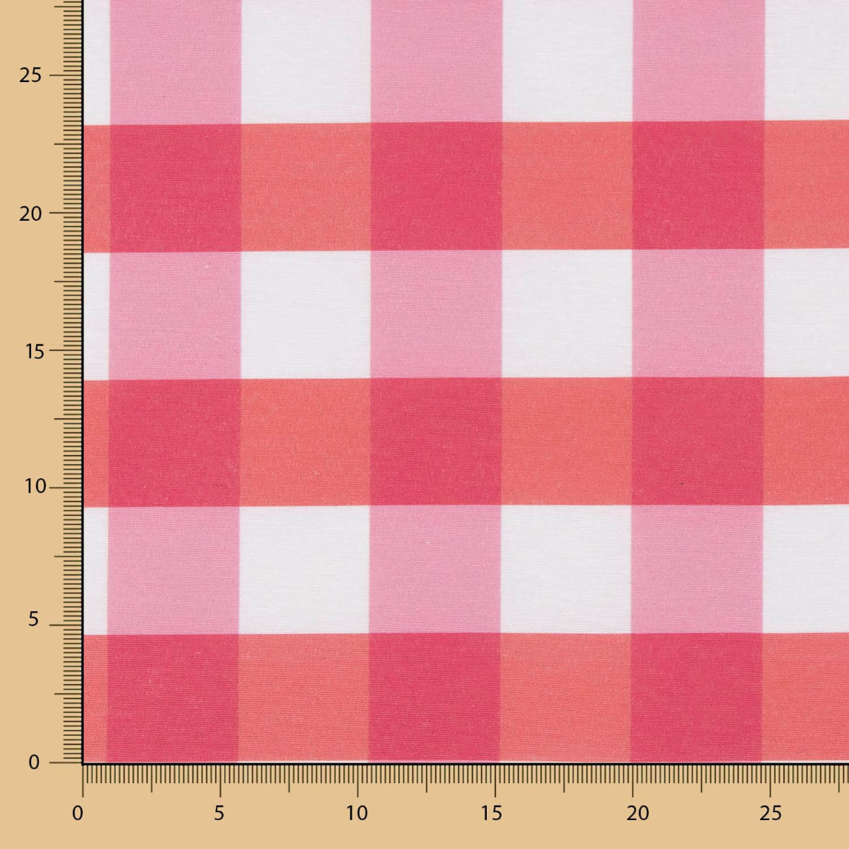 Toalha De Mesa Resinada Xadrez Maxi Morango - Ribes y Casals