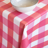 Toalha De Mesa Resinada Xadrez Maxi Morango - Ribes y Casals
