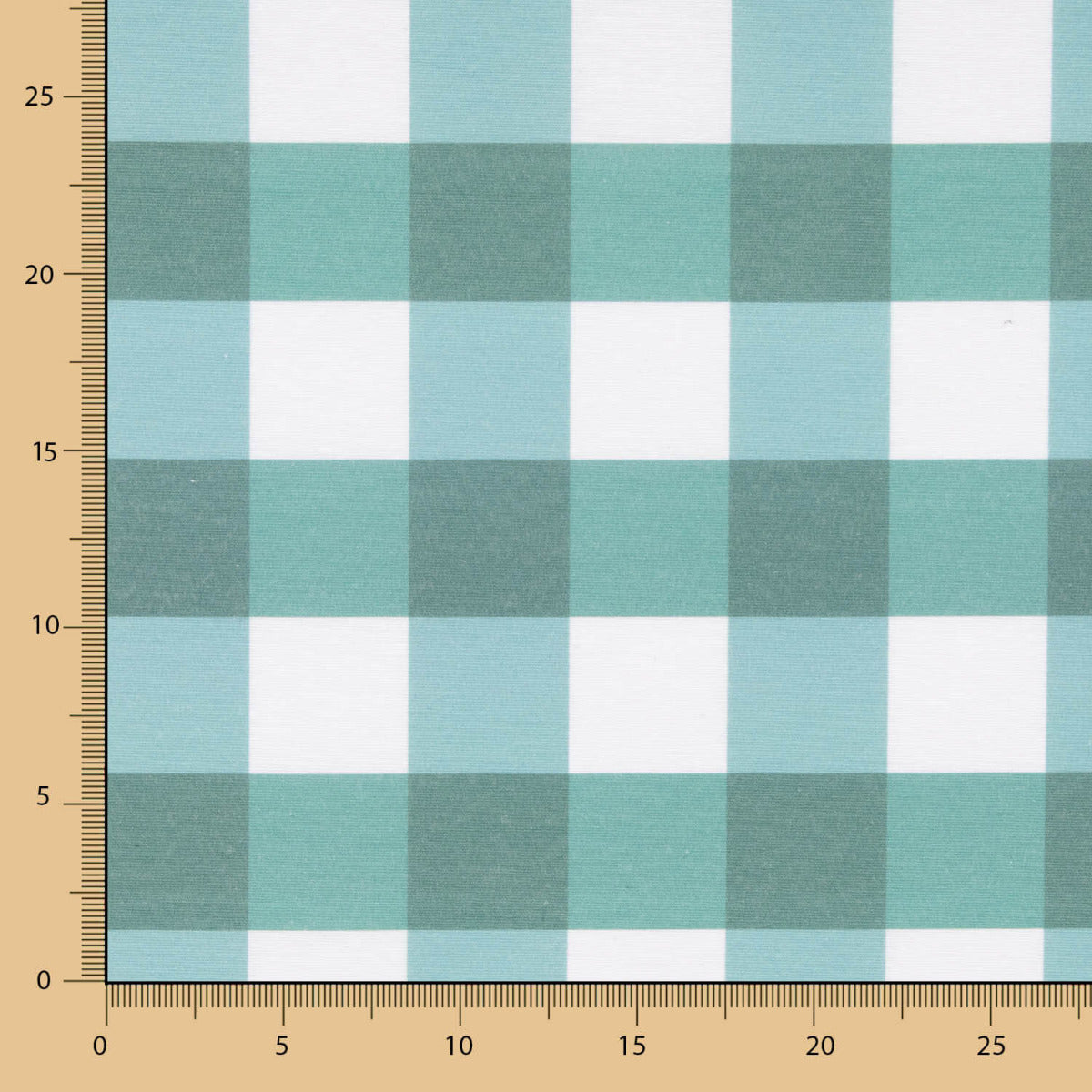 Toalha De Mesa Resinada Xadrez Maxi Verde - Ribes y Casals