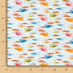 Popeline Barquinhos Azul - Ribes y Casals