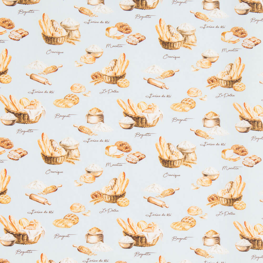 Popeline Baguette Azul - Ribes y Casals