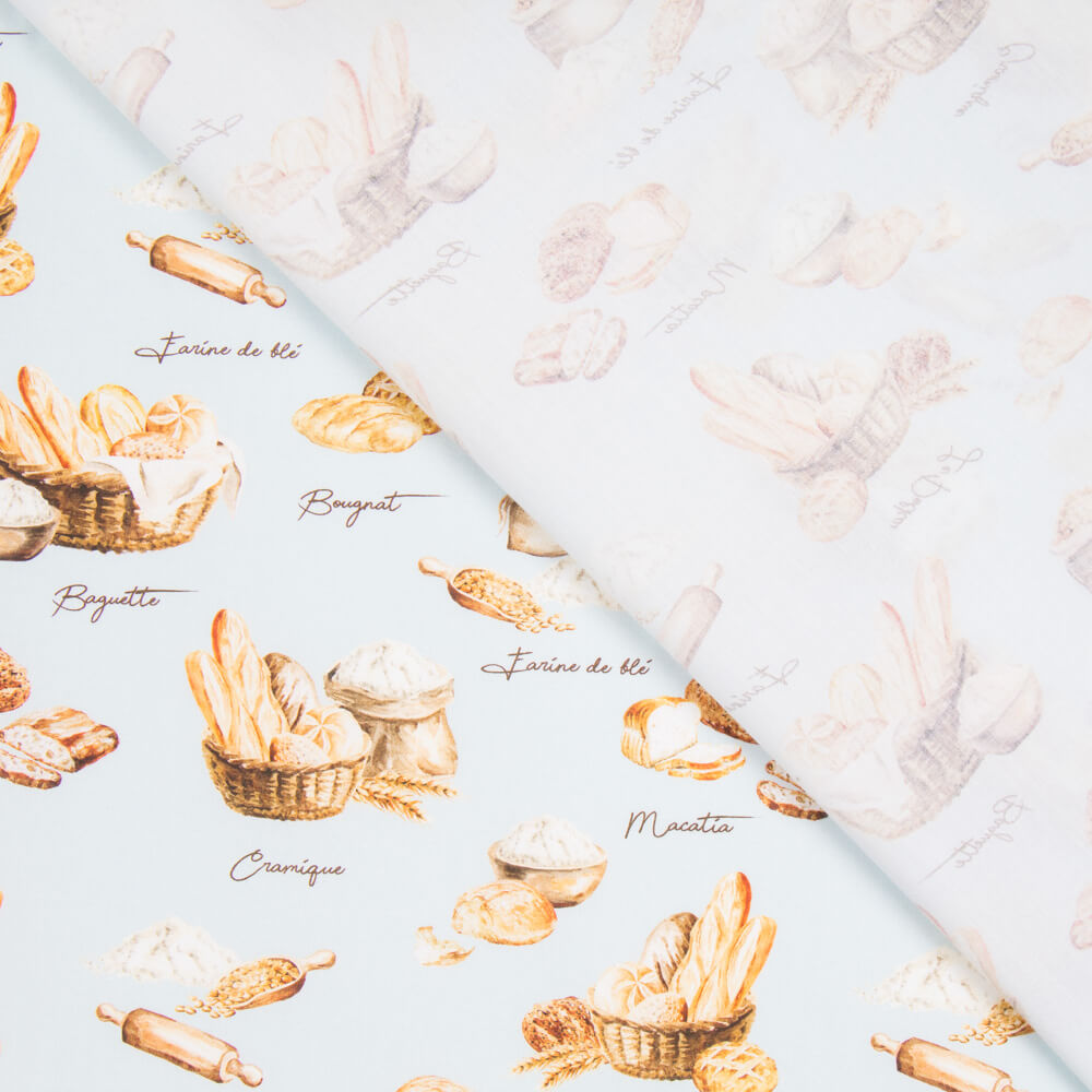 Popeline Baguette Azul - Ribes y Casals