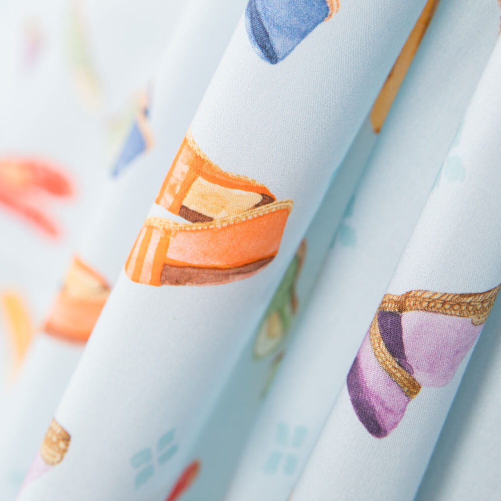 Popeline Espadrilles Blue - Ribes y Casals