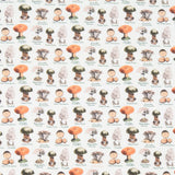 Popeline Cogumelos Verde - Ribes y Casals