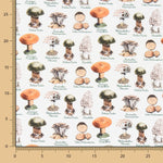 Popeline Cogumelos Verde - Ribes y Casals