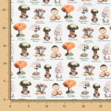 Popeline Cogumelos Verde - Ribes y Casals