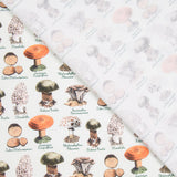 Popeline Cogumelos Verde - Ribes y Casals