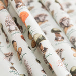 Popeline Cogumelos Verde - Ribes y Casals