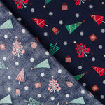 Natal Multi Árvores Algodão Azul - Ribes y Casals