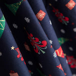 Natal Multi Árvores Algodão Azul - Ribes y Casals