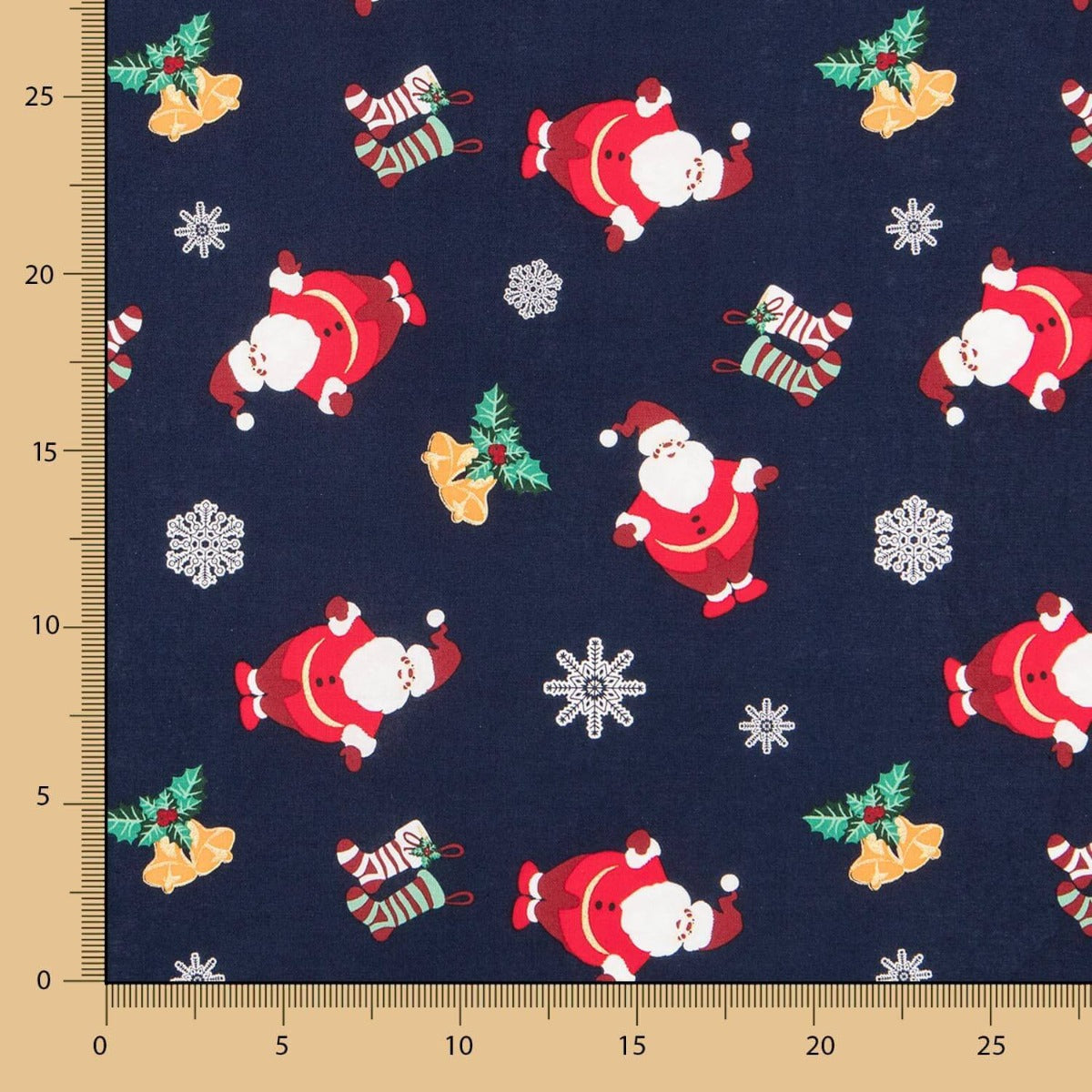 Algodão Santa Klaus Blue - Ribes y Casals