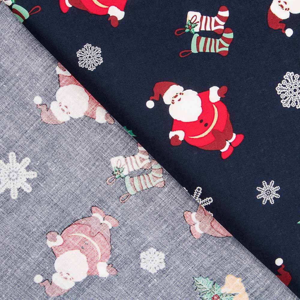 Algodão Santa Klaus Blue - Ribes y Casals