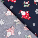 Algodão Santa Klaus Blue - Ribes y Casals