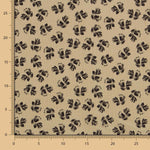 Bombazina Algodão Flor Camel - Ribes y Casals