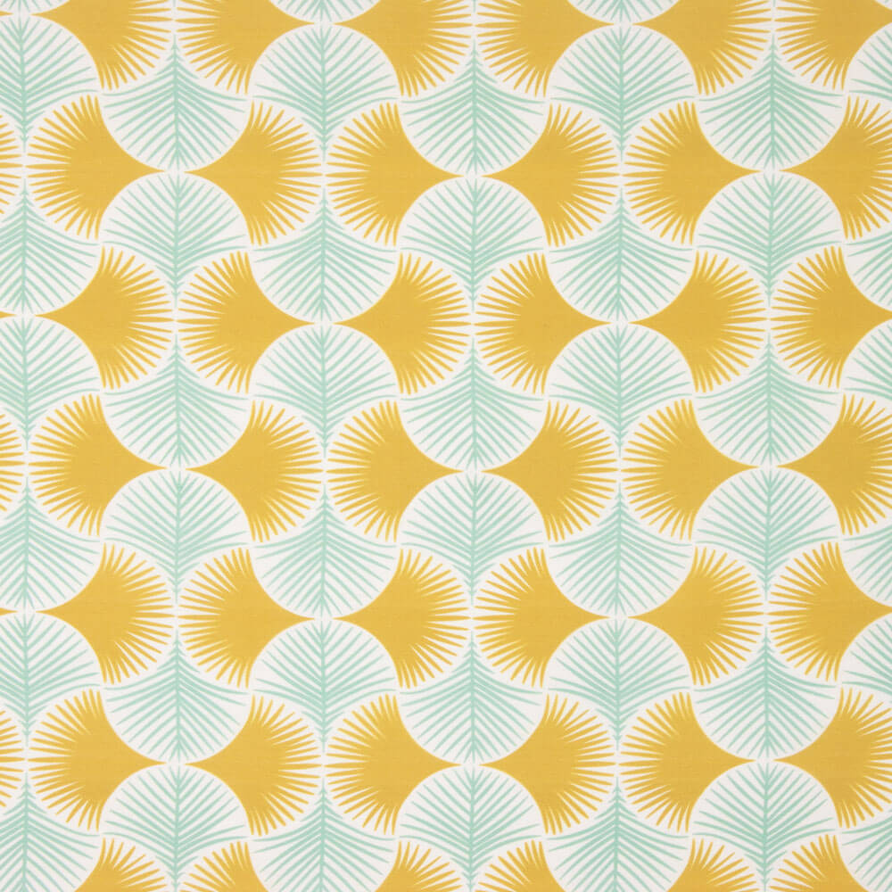 Loneta Estampada Geo Folhas - Ribes y Casals