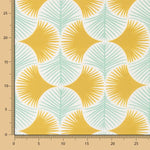 Loneta Estampada Geo Folhas - Ribes y Casals