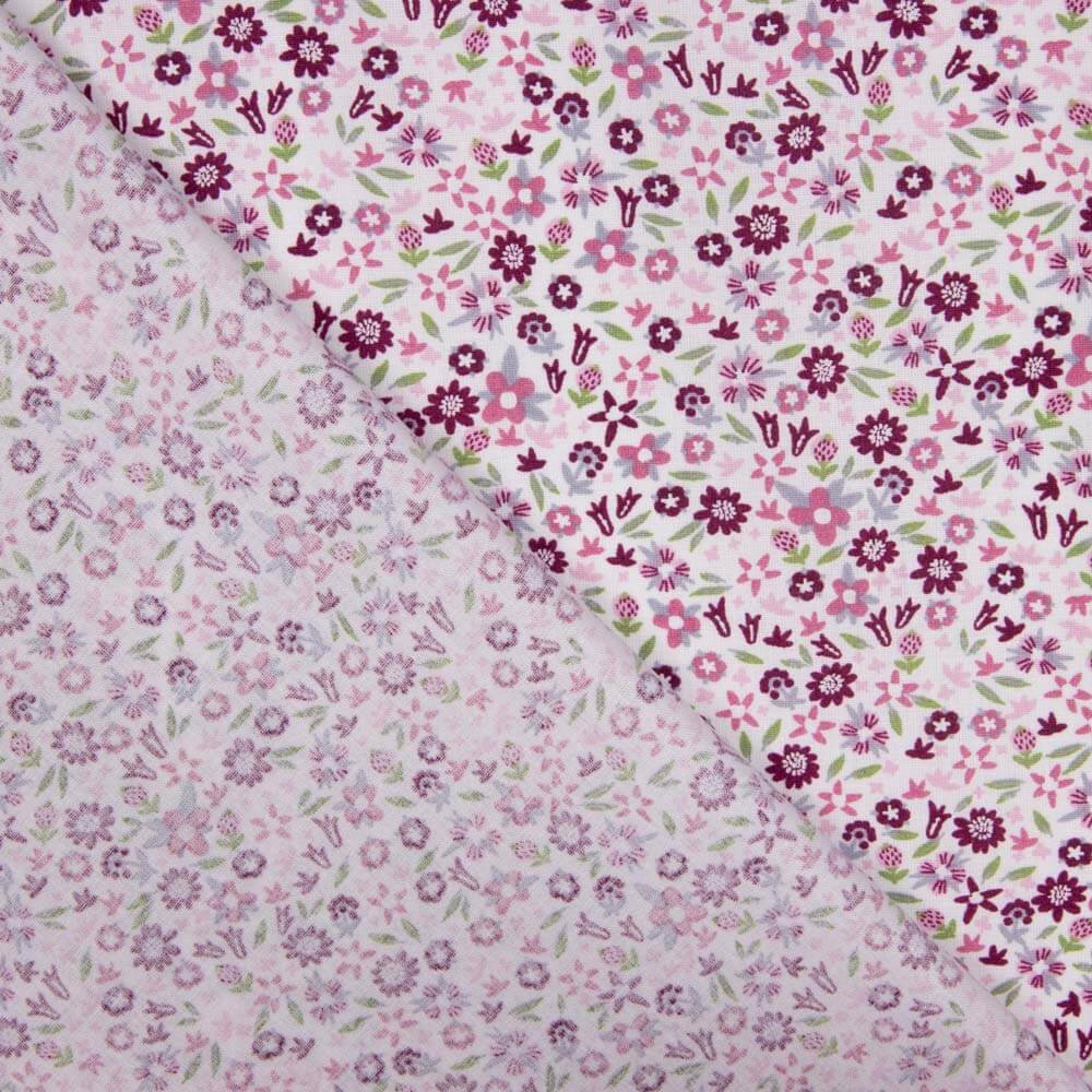 Popelín Algodón Flor Bárbara - Ribes y Casals