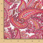 Punto Crepe Paisley Fucsia - Ribes y Casals