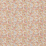 Popeline Viscose Flor Castanho - Ribes y Casals