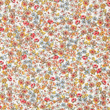 Popeline Viscose Flor Castanho - Ribes y Casals