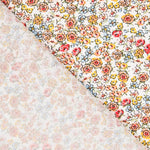 Popeline Viscose Flor Castanho - Ribes y Casals