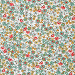 Popeline Viscose Flor Branco - Ribes y Casals